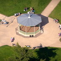 Royal Pump Room Gardens Royal bandstand  Leamington Spa from the air