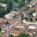 Royal Leamington Spa  from the air