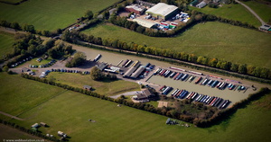 Napton Marina on the Grand Union Canal in Warwickshire from the air