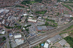 Nuneaton railway station  aerial photograph