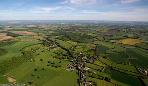 Rous Lench Warwickshire  from the air