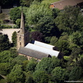 St. Mark's Church Rugby  from the air