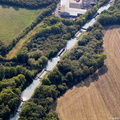 Stockton Locks on the Grand Union Canal at Stockton  Warwickshire from the air