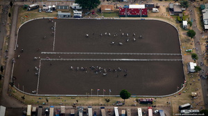 Royal Show by the Royal Agricultural Society of England Stoneleigh  from the air