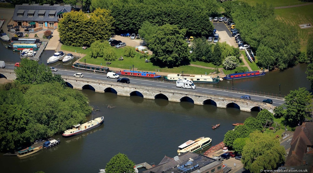 Clopton Bridge  Stratford-upon-Avon  from the air