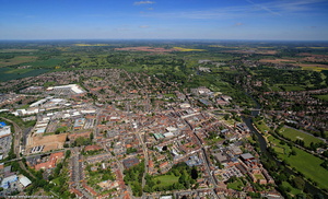 Stratford upon Avon  from the air