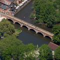 Tramway Bridge Stratford-upon-Avon  from the air