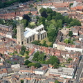 St Mary's Church  Warwick from the air