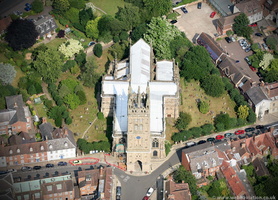 St Mary's Church  Warwick from the air