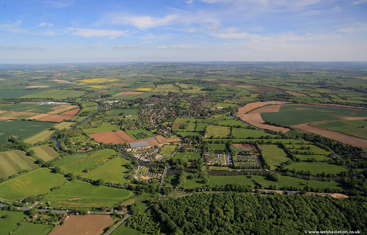 Welford-on-Avon Warwickshire  from the air