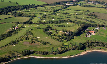 Whitefields Golf Course Warwickshire  from the air