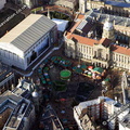 Christmas Market  Birmingham West Midlands aerial photograph 
