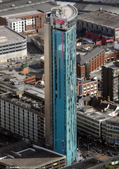 Beetham Tower Birmingham  from the air