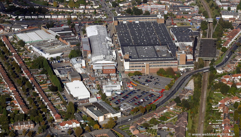 Lucas Factory at Acocks Green Birmingham from the air