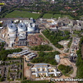 Queen Elizebeth Hospital  Edgbaston  Birmingham West Midlands aerial photograph 