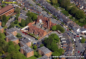Harborne  Birmingham West Midlands aerial photograph 
