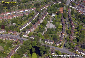 Harborne  Birmingham West Midlands aerial photograph 
