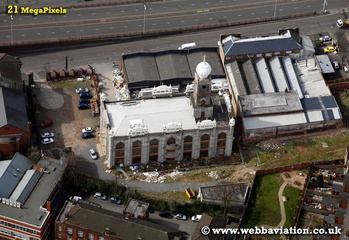 GurdwaraBabe Ke Birmingham West Midlands aerial photograph 