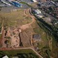  former MG Rover / British Leyland car factory West Works  site in Longbridge  from the air