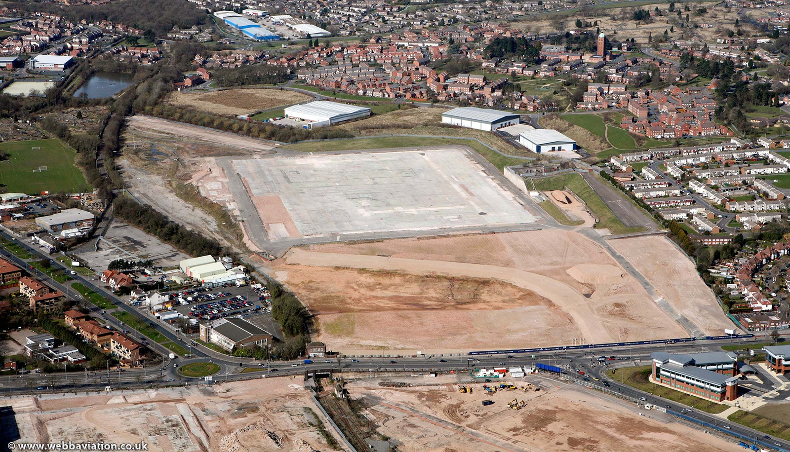 Former Mini Metro Factory - New West Works   Longbridge  from the air