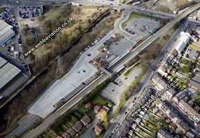 Selly Oak station  Birmingham West Midlands aerial photograph 