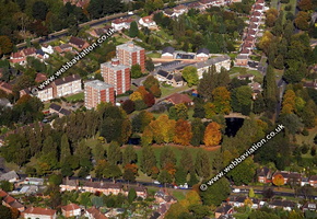Selly Oak Birmingham West Midlands aerial photograph 