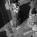 Birmingham's Flatiron Building from the air