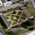 St Thomas' Peace Garden  from the air