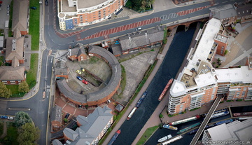 the Roundhouse, Birmingham from the air