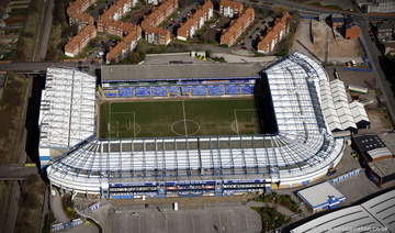 St Andrew's football stadium Birmingham, home of Birmingham City Football Club from the air