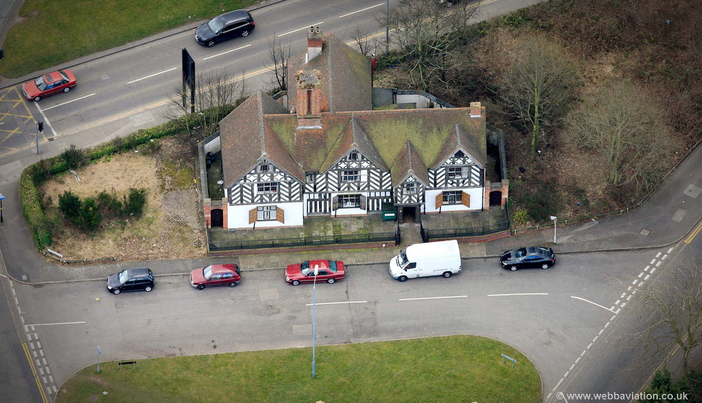 Stratford House Birmingham from the air