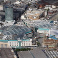 The Bullring shopping centre Birmingham from the air