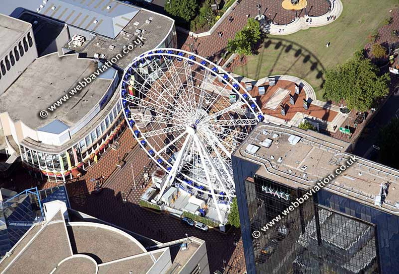 Big Wheel  Birmingham West Midlands aerial photograph 