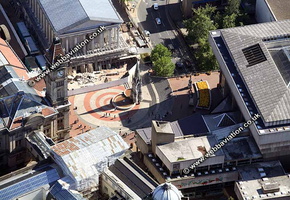 Chaimberlain memorial  Birmingham West Midlands aerial photograph 