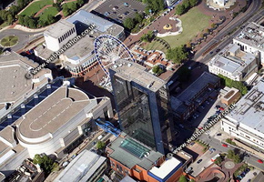 Birmingham City Centre Hyatt Regency Hotel     Birmingham West Midlands aerial photograph 
