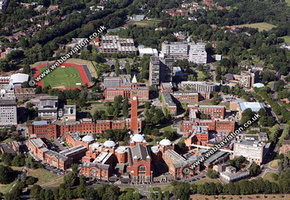 Birmingham University  Birmingham West Midlands aerial photograph 