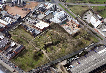 Warstone Lane Cemetery  Birmingham West Midlands aerial photograph 