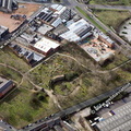 Warstone Lane Cemetery  Birmingham West Midlands aerial photograph 