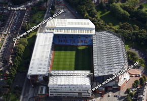 Villa Park football stadium aerial photograph 