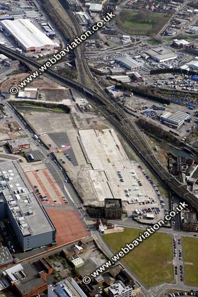 Curzon Street Station site  Birmingham West Midlands aerial photograph 