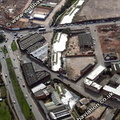 Digbeth branch canal  Birmingham West Midlands aerial photograph 