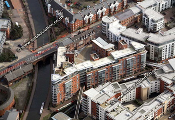 King Edwards Wharf Birmingham West Midlands aerial photograph 