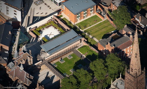 Priory Visitor Centre and St Mary's Priory, Coventry  from the air