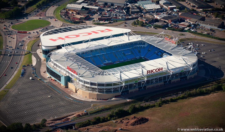 The Ricoh Arena,Coventry from the air