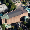 Coventry new Cathedral   from the air