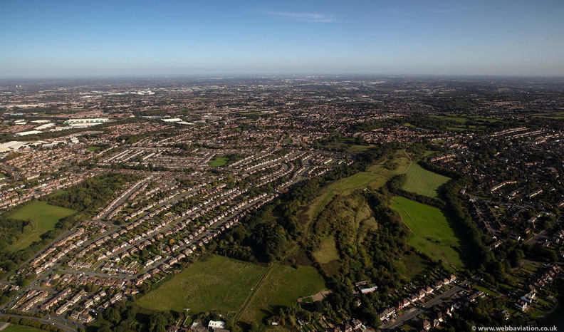 Beacon Hill, Sedgley from the air