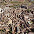 old aerial photograph of Dudley town centre taken in 2002-2004 