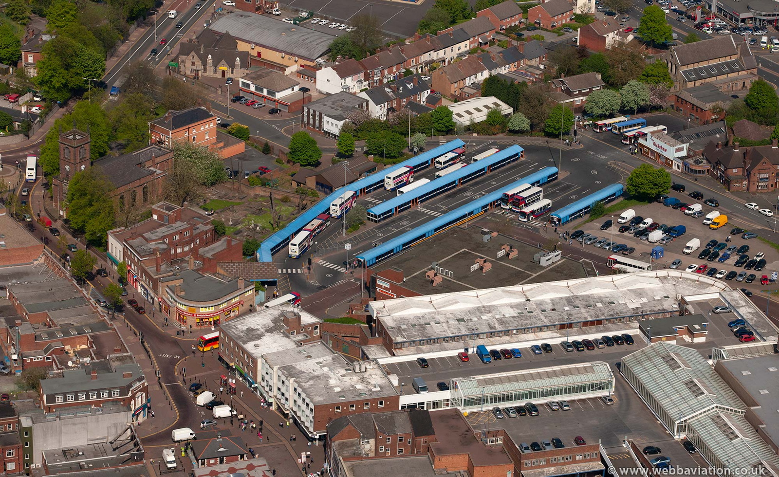 Dudley bus station Dudley West Midlands   from the air