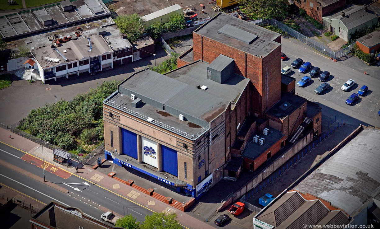  former Hippodrome Cinema Dudley   West Midlands   from the air