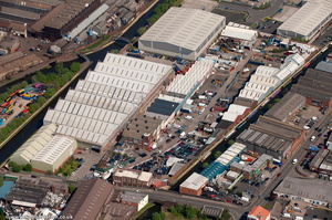 The Bridge Trading Estate in Smethwick   from the air